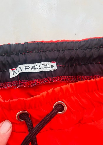 Kırmızı Mini Erkek Şort Mayo - Görsel 4