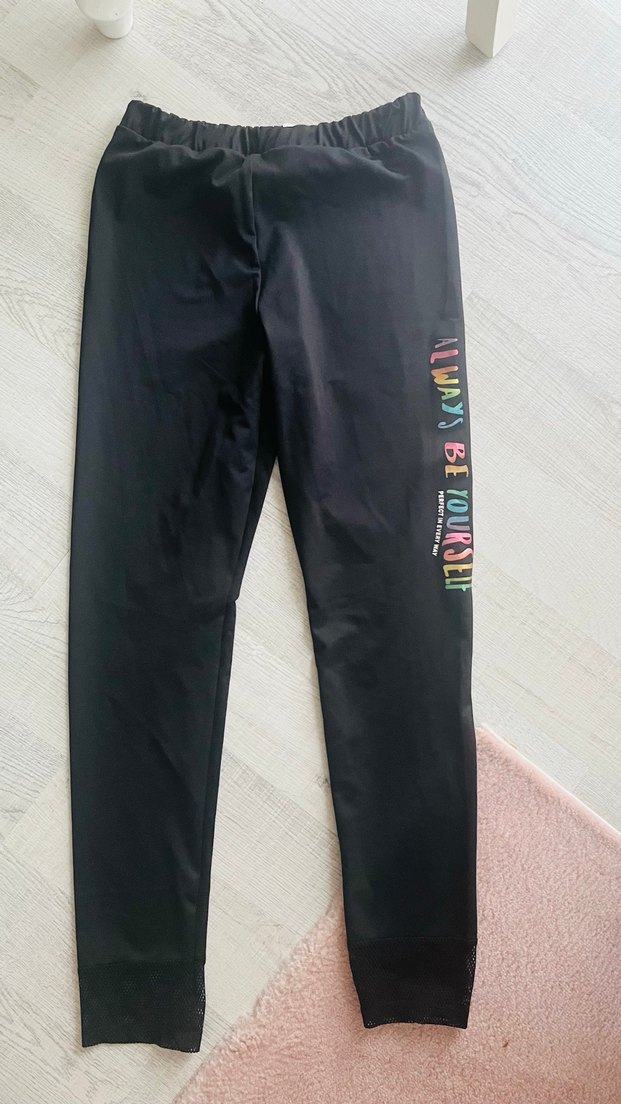 Renkli Baskılı Çocuk Tayt - Görsel 2