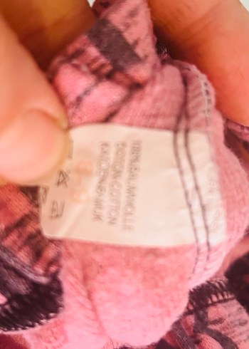 Renkli, bol kesim kız çocuk pijama - Görsel 4