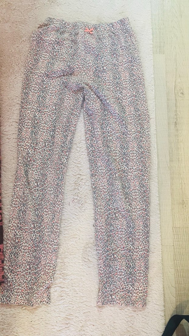 Renkli, bol kesim kız çocuk pijama - Görsel 2