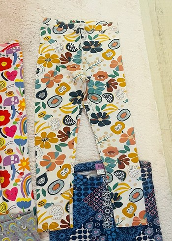 Renkli Desenli Kız Taytları - Bohem Stil - Görsel 3