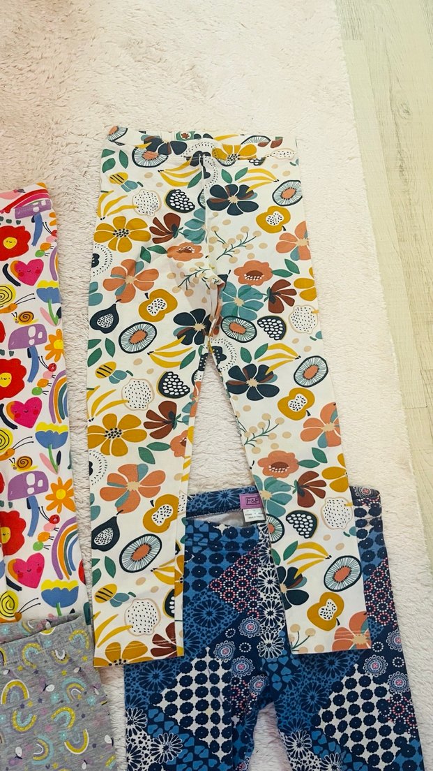 Renkli Desenli Kız Taytları - Bohem Stil - Görsel 3