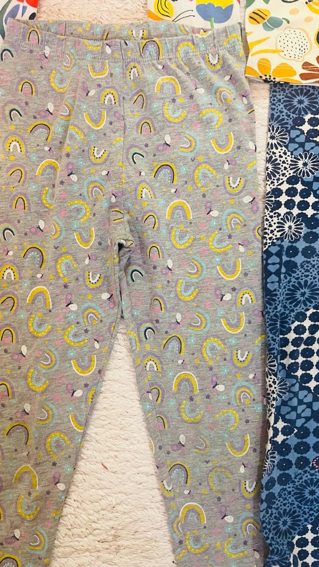 Renkli Desenli Kız Taytları - Bohem Stil - Görsel 4