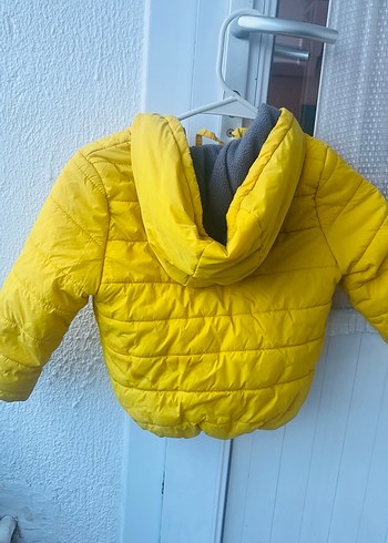 Sarı Fermuarlı Erkek Çocuk Mont - Görsel 3