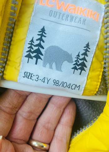 Sarı Fermuarlı Erkek Çocuk Mont - Görsel 2