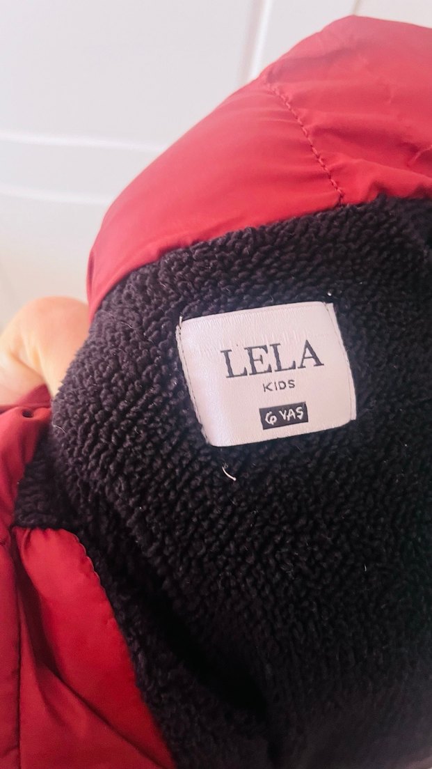 Bordo Fermuarlı Midi Kışlık çocuk Mont - Görsel 3