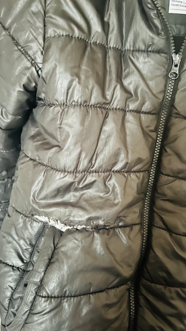 Siyah Fermuarlı erkek çocuk Mont - Görsel 2