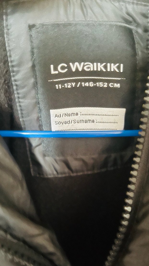 Siyah Fermuarlı erkek çocuk Mont - Görsel 3