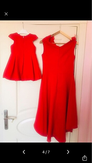 Anne kız elbise - Görsel 2