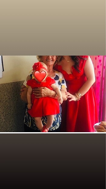 Anne kız elbise - Görsel 5