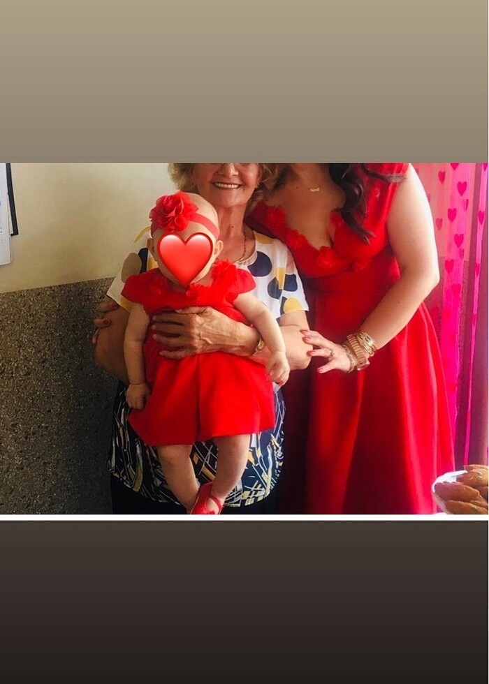 Anne kız elbise - Görsel 5