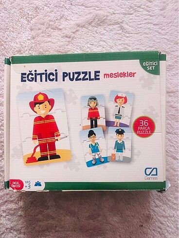 Meslek eğitici puzzle