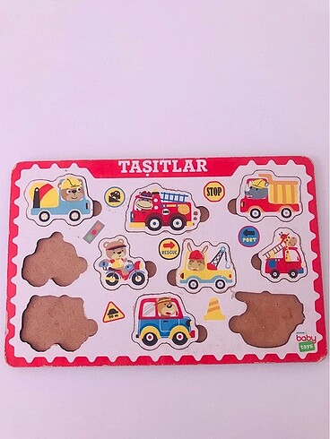 Ahşap taşıt puzzle