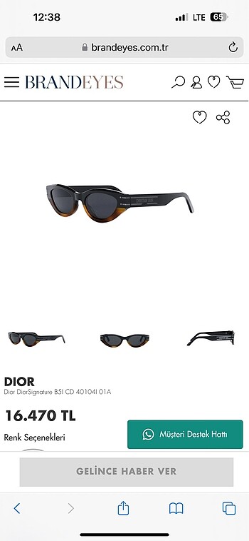 Dior gözlük