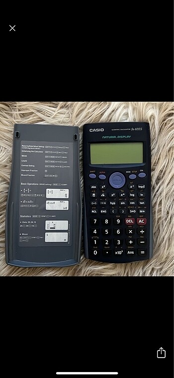 Casio fx-82ES fonksiyonlu hesap makinesi