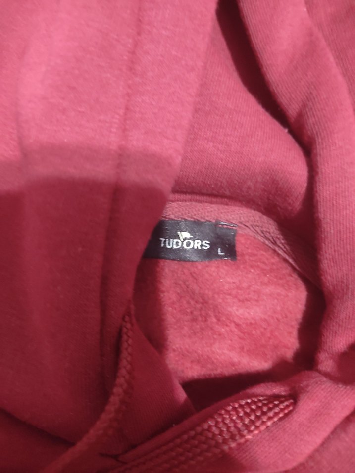 Kadın Bordo Kapüşonlu Sweatshirt - Görsel 2