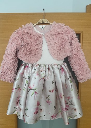 H&M Kız Çocuk Pembe Fırfırlı Bolero - Görsel 4