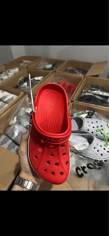 36 Beden Crocs Bayaband Kırmızı İthal