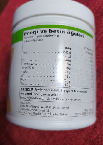 2K Herbalife Formül 3 Pro-Boost Takviye