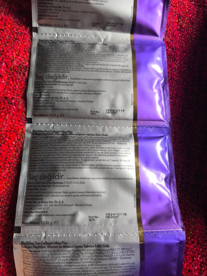 Day Collagen Plus Vitamin ve Mineral Takviyesi 25 Saşe - Görsel 3