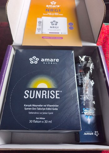 Beden Renk Amare Sunrise + Nitro Plus + NRGI Takviye Edici Gıda Seti