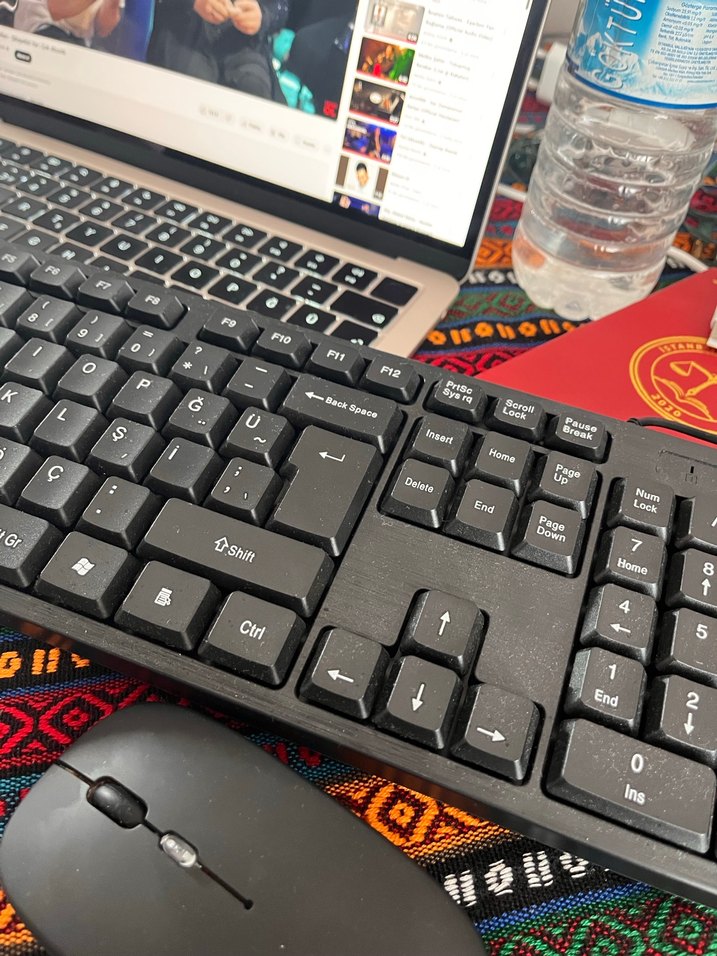 Pirana Siyah Kablolu Klavye Mause - Görsel 3