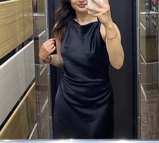 Zara Zara saten elbise