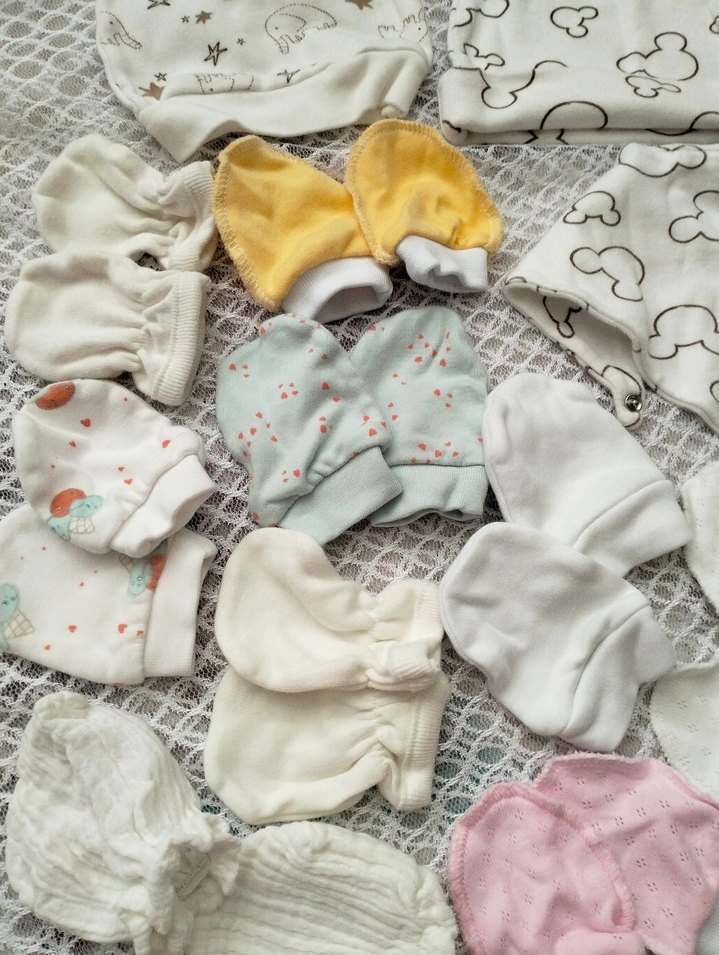 yenidoğan bebek eldiven ve şapka - Görsel 2