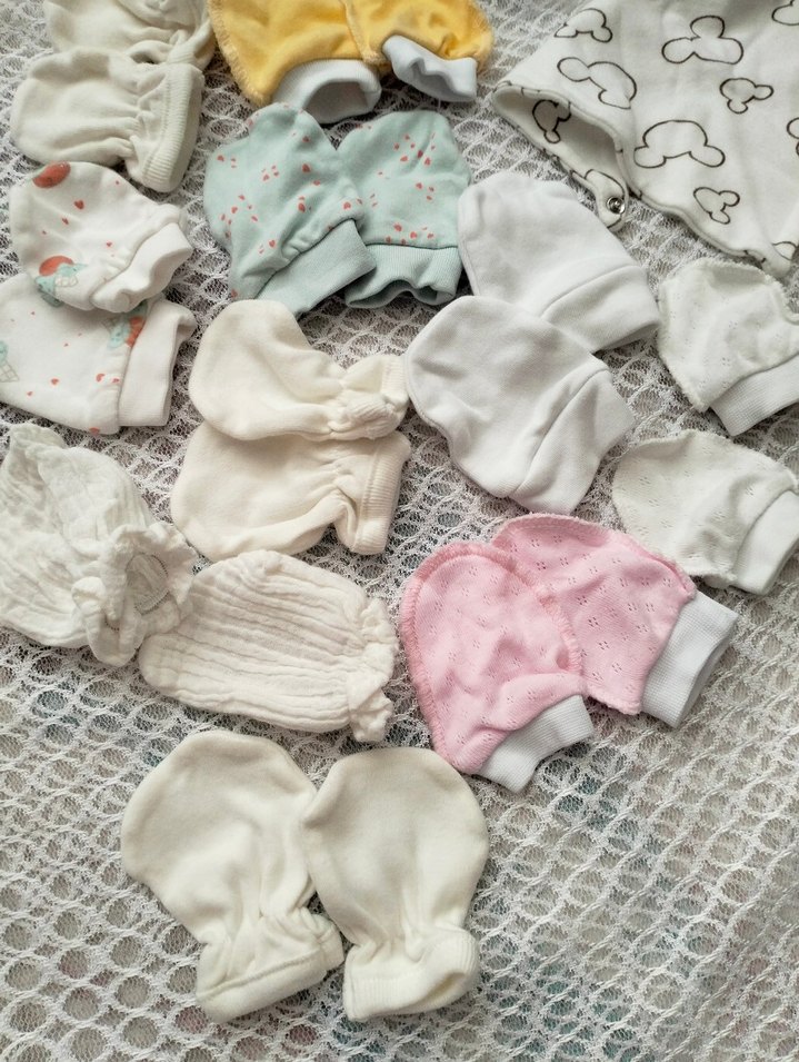 yenidoğan bebek eldiven ve şapka - Görsel 4