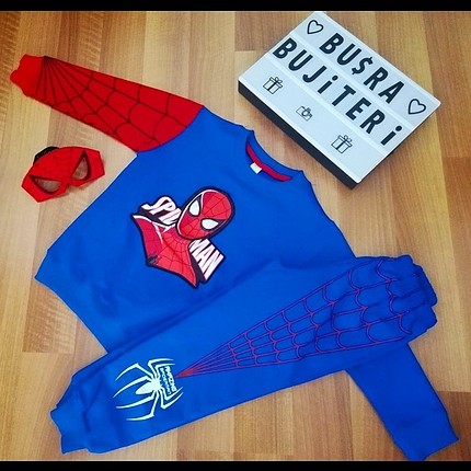 ışıklı spayderman esofman takımı 3 parca