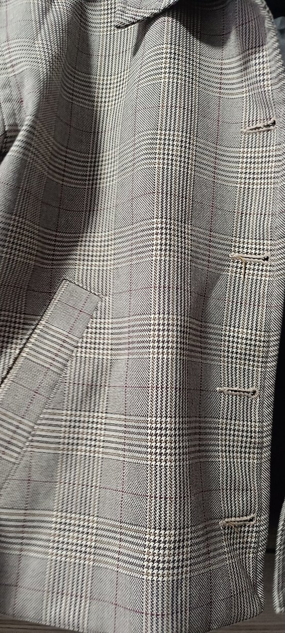 Gri Mini Keten Kadın Ceket - Görsel 2