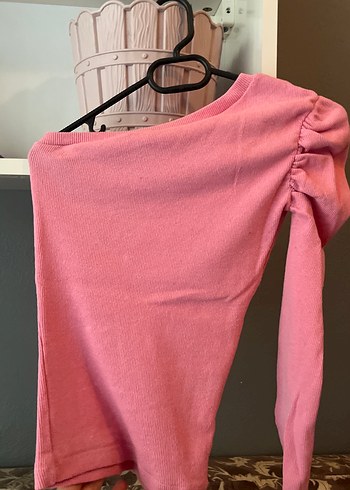 Pembe Drapeli Kadın Triko