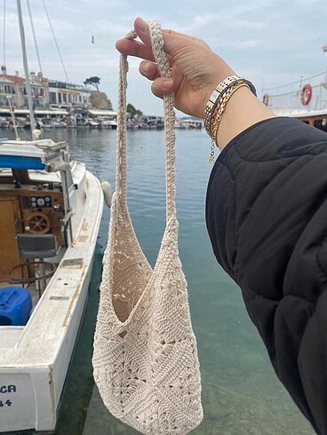 Beden ten rengi Renk Örgü çanta