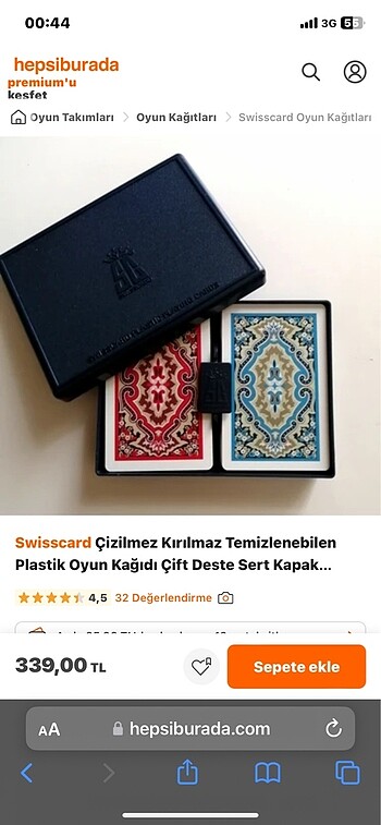 Plastik su geçirmez iskambil kağıdı