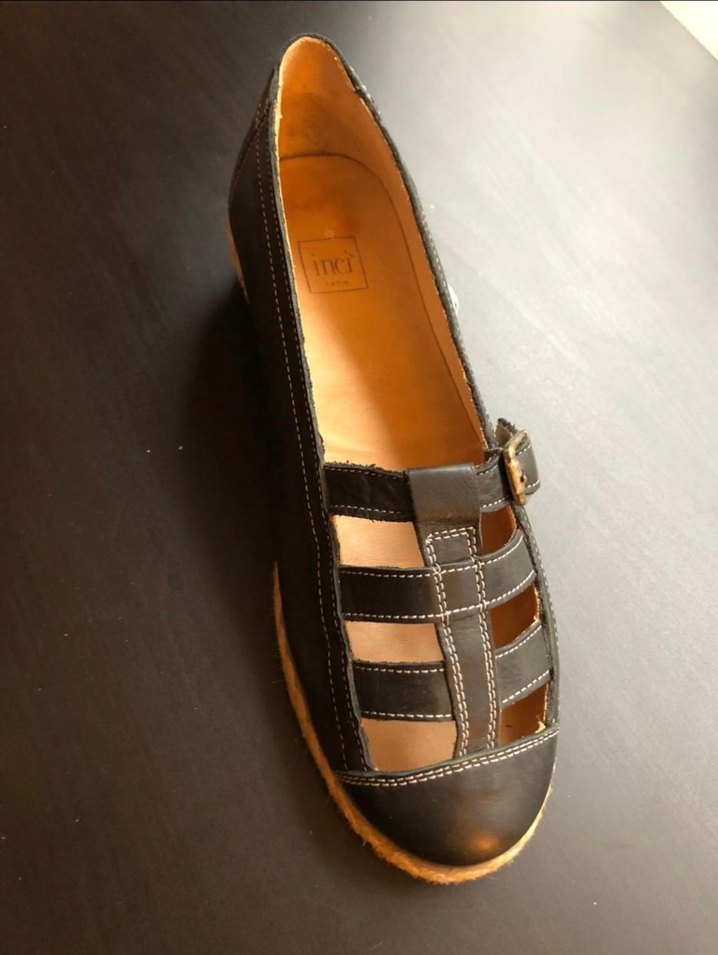 İnci Siyah Tokalı Kadın Espadril - Görsel 3