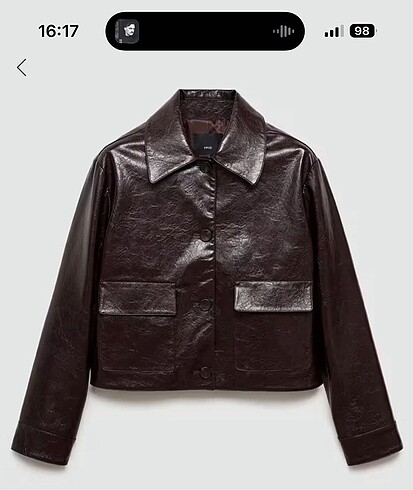 32 Beden bordo Renk Deri ceket