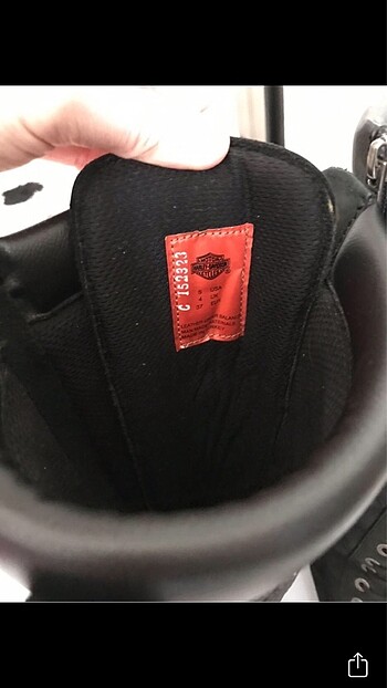 37 Beden siyah Renk Harley Davidson Siyah Çizme