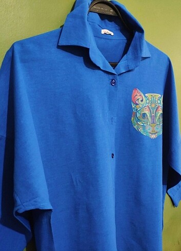 Diğer Poplin kumaş oversize gömlek