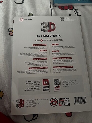  3D matematik ayt defter
