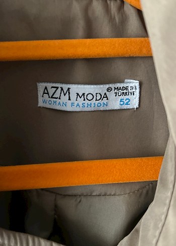 Bej Midi Kadın Trençkot, Düğmeli, Salaş Kesim - Görsel 2