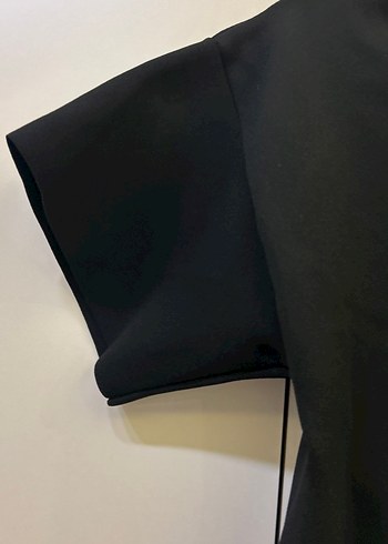 Düğmeli Siyah Kadın Gömlek - Görsel 5