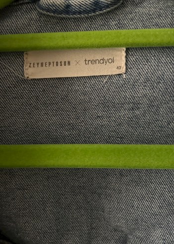 Düğmeli Kot Midi Denim Ceket - Görsel 2