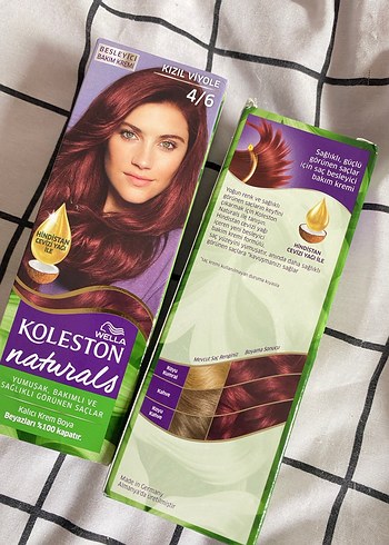 İki adet  Wella Koleston Naturals Saç Boyası 4/6 Kızılviole - Görsel 2