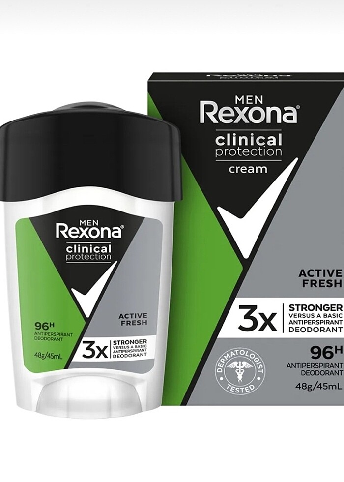 REXONA MEN CLİNİCAL PROTECTİON ERKEK STİCK DEDORANT ACTİVE FRESH - Görsel 3