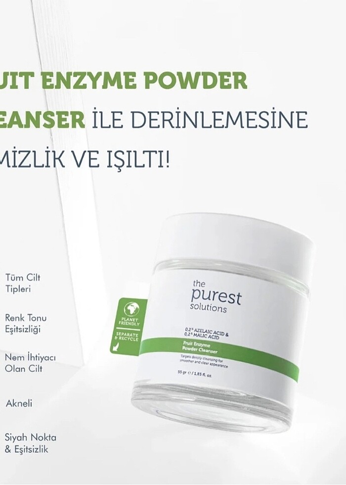 Azelaik Asit Ve Malik Asit Enzim Toz Temizleyici 55 Gr - Görsel 2