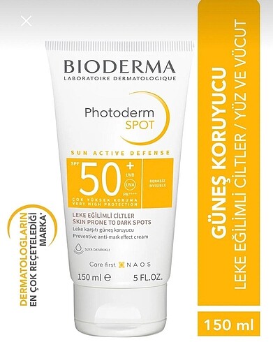 Photoderm Spot SPF 50+* Fotoyaşlanma ve Leke Eğilimli Cil