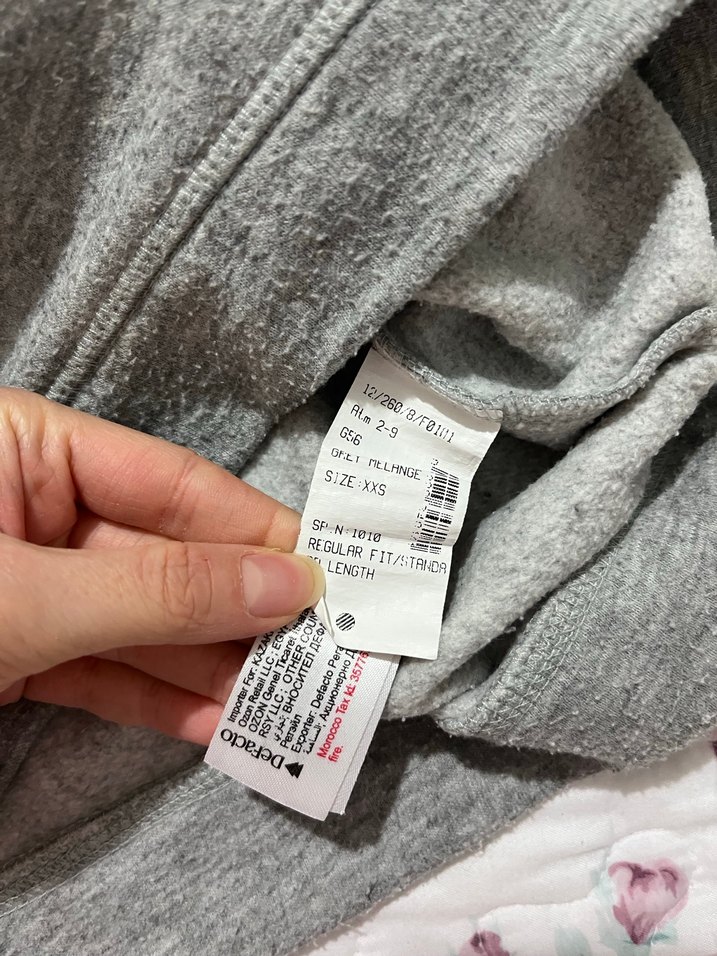 Gri Baskılı  Sweatshirt - Görsel 2