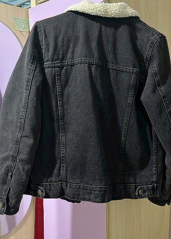 Gri Kadın Denim Ceket - Görsel 2