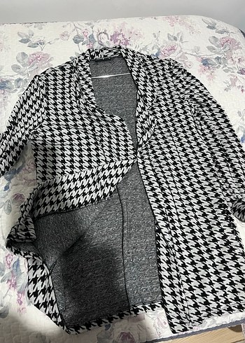 Kazayağı Desenli Hırka - Görsel 2