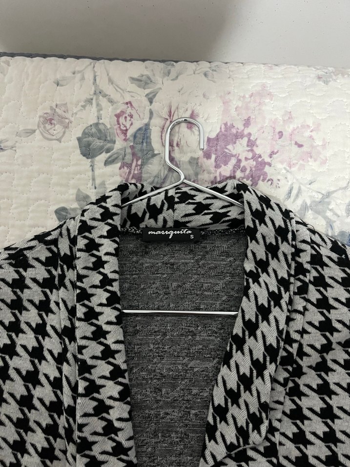 Kazayağı Desenli Hırka - Görsel 3